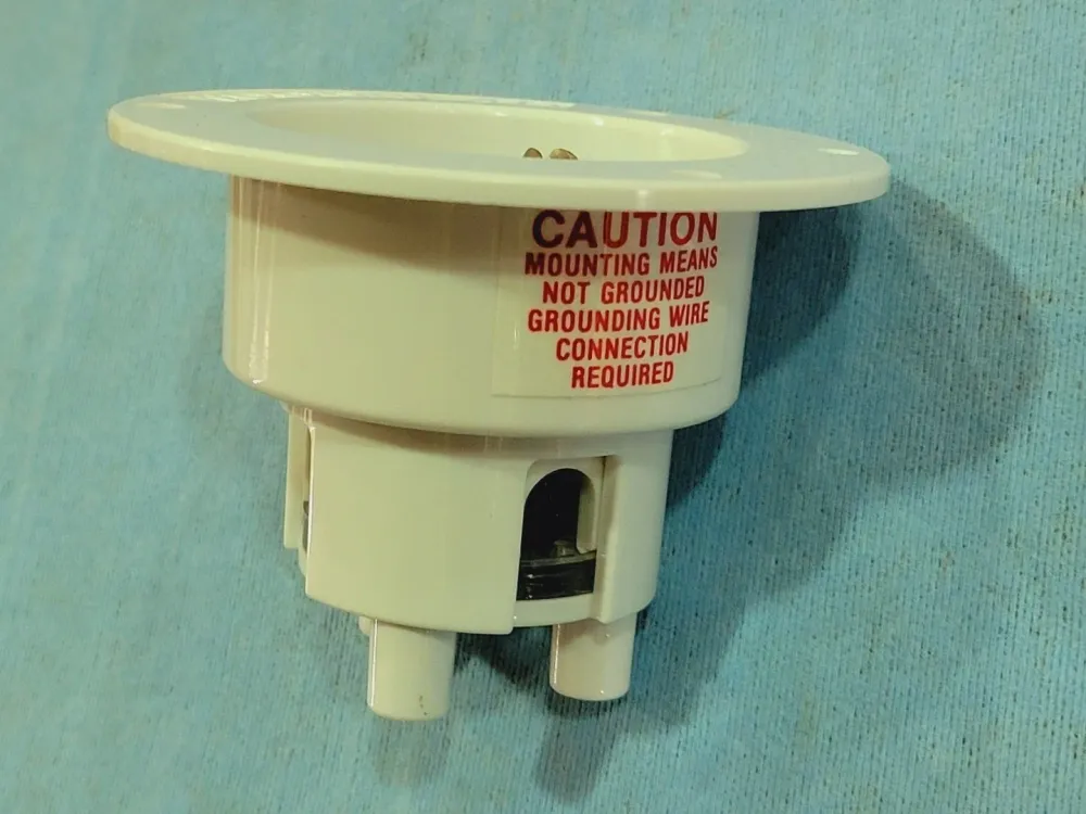 20 Amp Flanged Inlet Plug Nema 5-20 voor isolatiematerialen
