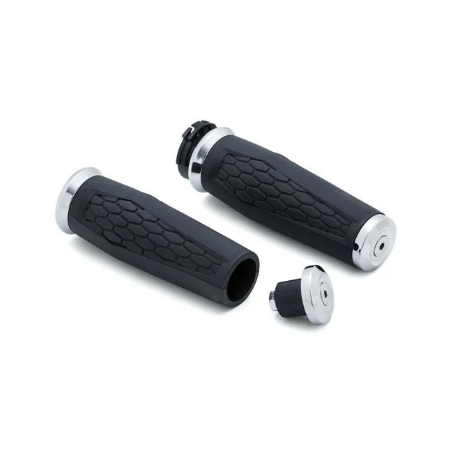 Smeerpoort Kuryakyn Hex Grips Metaalglans Harley-Davidson