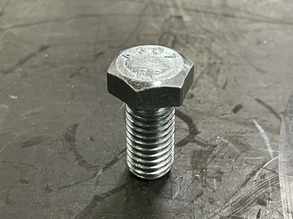 1/2'' x 1" Hex Head Tap Bolts Zink Plated MB121 (Box 50)