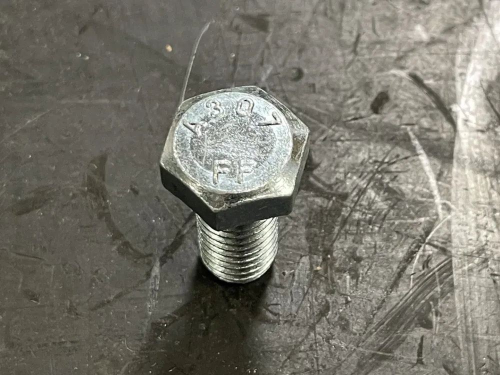 1/2'' x 1" Hex Head Tap Bolts Zink Plated MB121 (Box 50)
