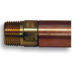 Prier P-114D 14" Cold only TrueTemp Style Hydrant, Satijnstof Nickel; 1/2" MIP x 1/2" SWT - P-114D14