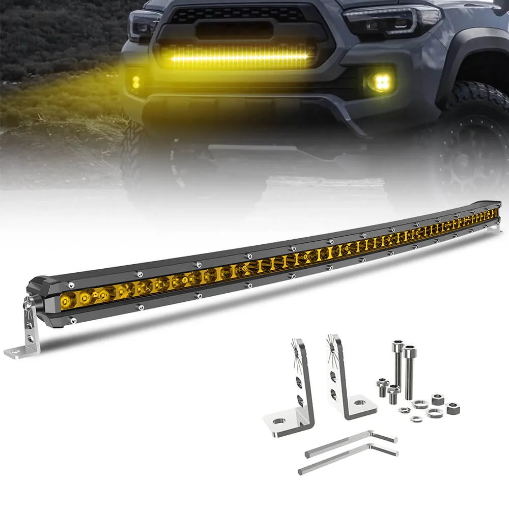 32inch Yellow Beam G10 Series 90W Smal Single Row Light Bar