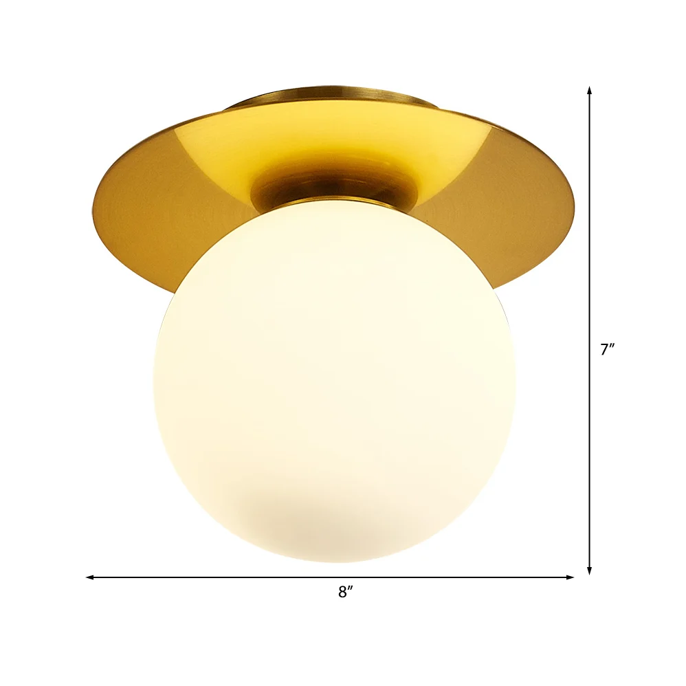 Clear/Light-Brown/Cream Orbit Ceiling Light Hedendaags Glass 1 Light Kitchen Flushmount Ceiling Lamp Clear