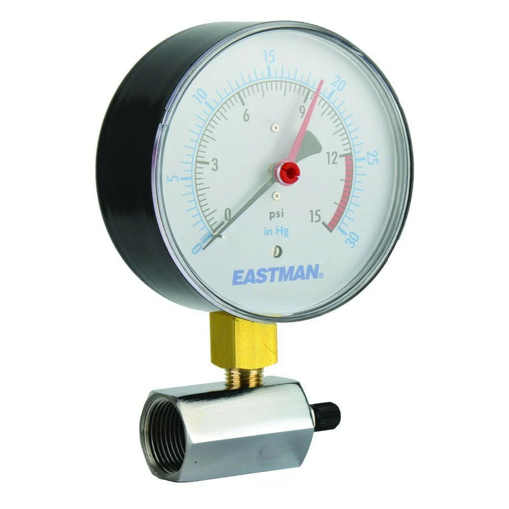 Eastman Gas Test Gauge Assembly – 4″ Face 15 LB - 2000K