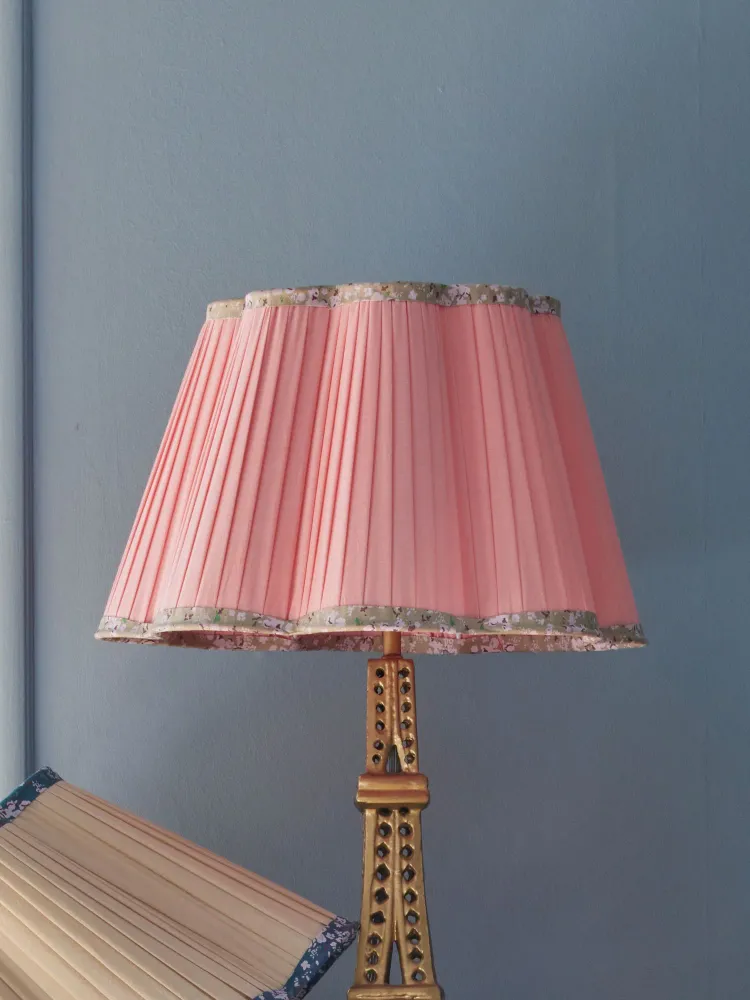 Large Cotton Lampshade - Soft Roze