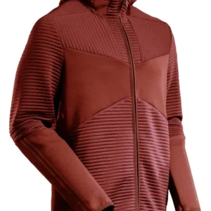 MASCOT Customized Warme stof capuchontrui rits - 22603-681 - herfstrood - maat XL