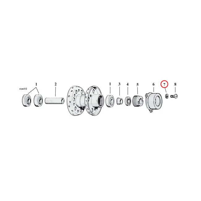 Chrome Int. Lockwasher, #10 Harley-Davidson