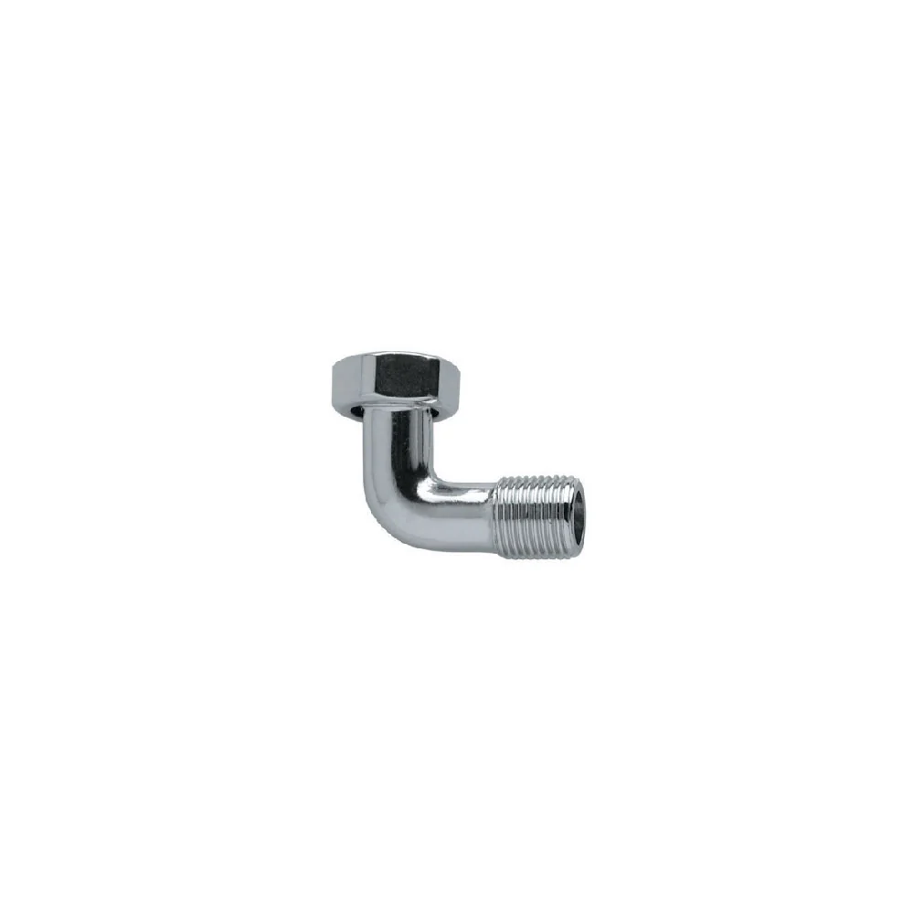 Chromed water heater elbow 1/2 x 1/2 - Vochtbestendige Uitvoering