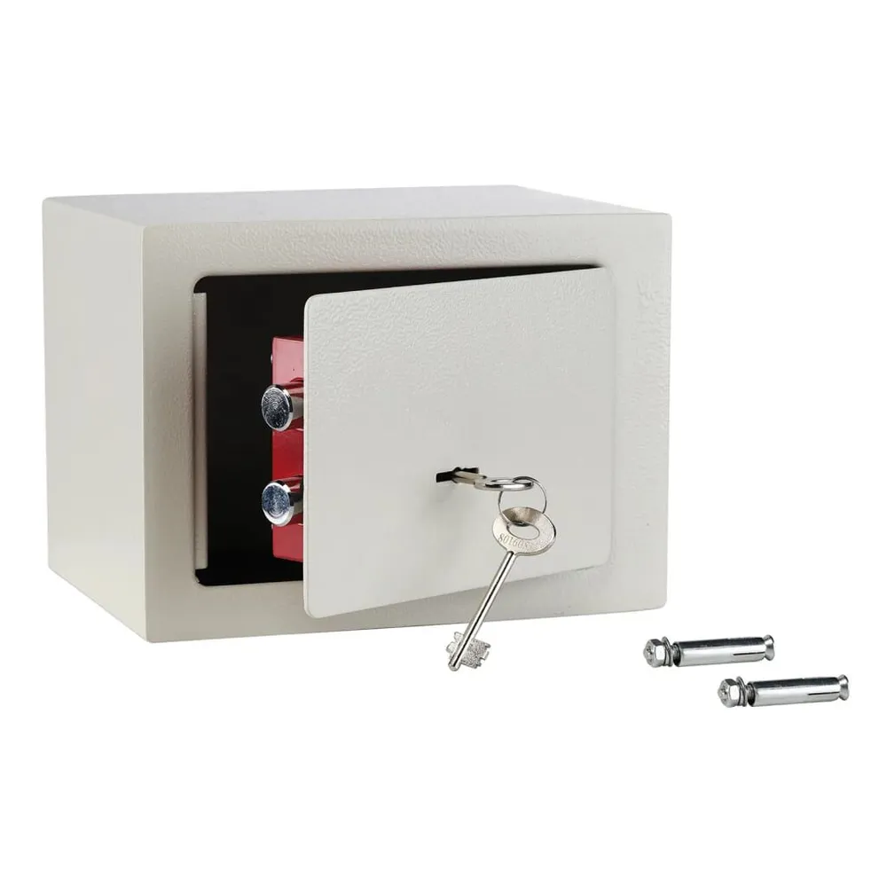 HI Hotelkluis met 2 sleutels 23x17x17 cm staal wit | Inbraakwerend Klasse ...
