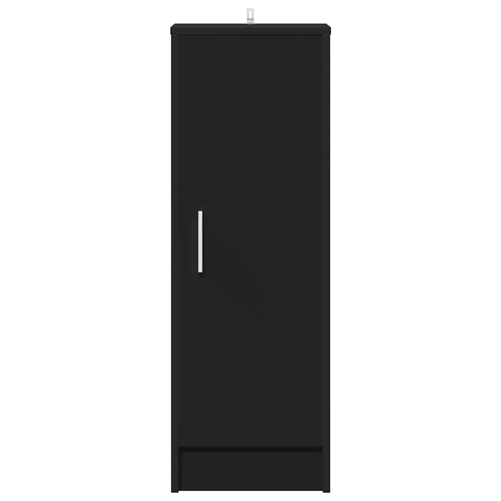 Schoenenkast 32x35x92 cm bewerkt hout zwart