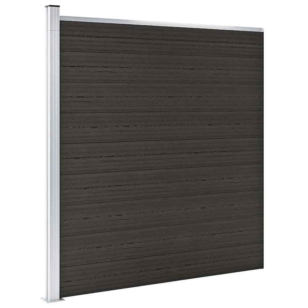 Schuttingpaneel 175x186 cm HKC zwart
