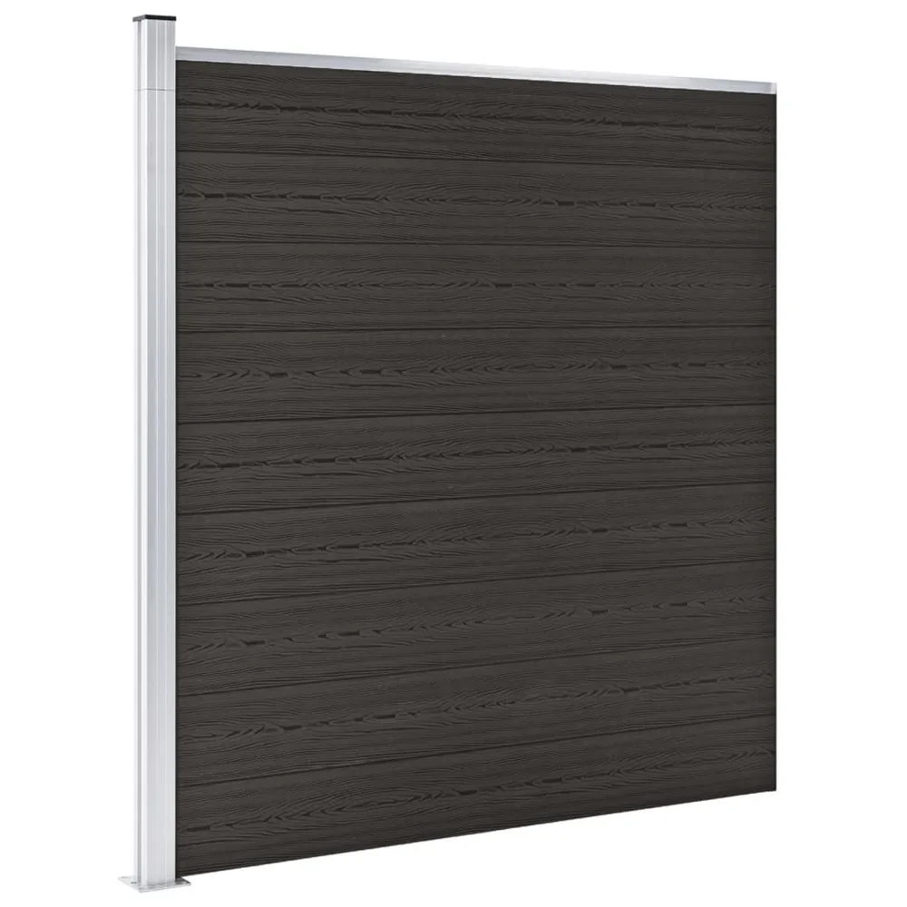 Schuttingpaneel 175x186 cm HKC zwart
