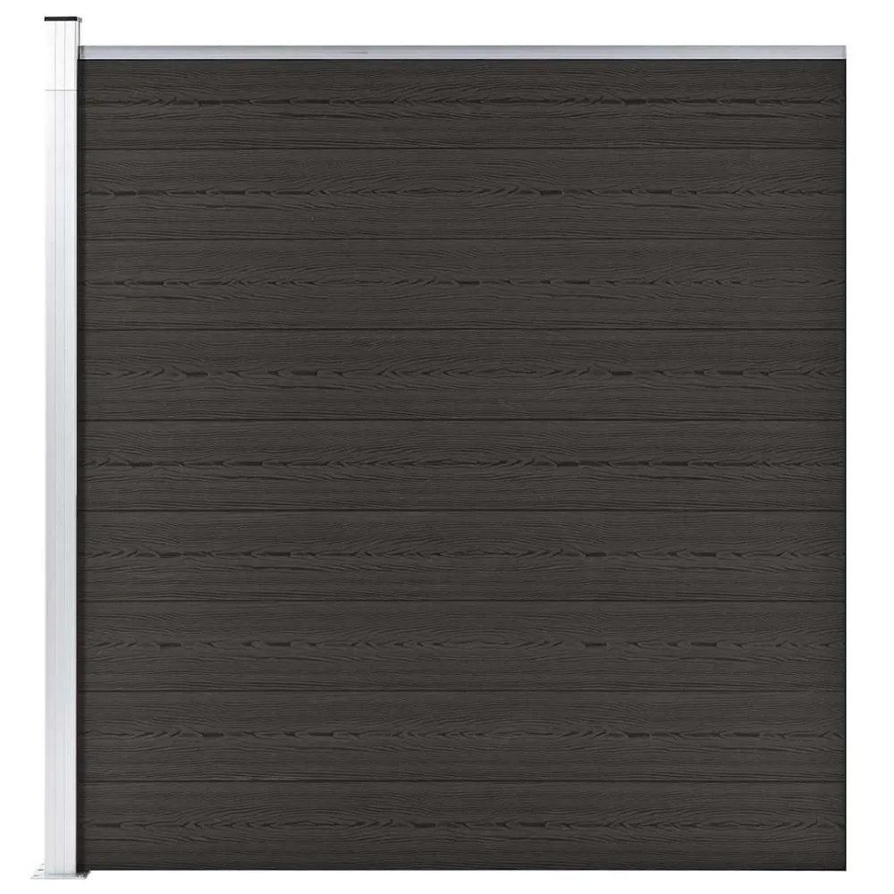 Schuttingpaneel 175x186 cm HKC zwart