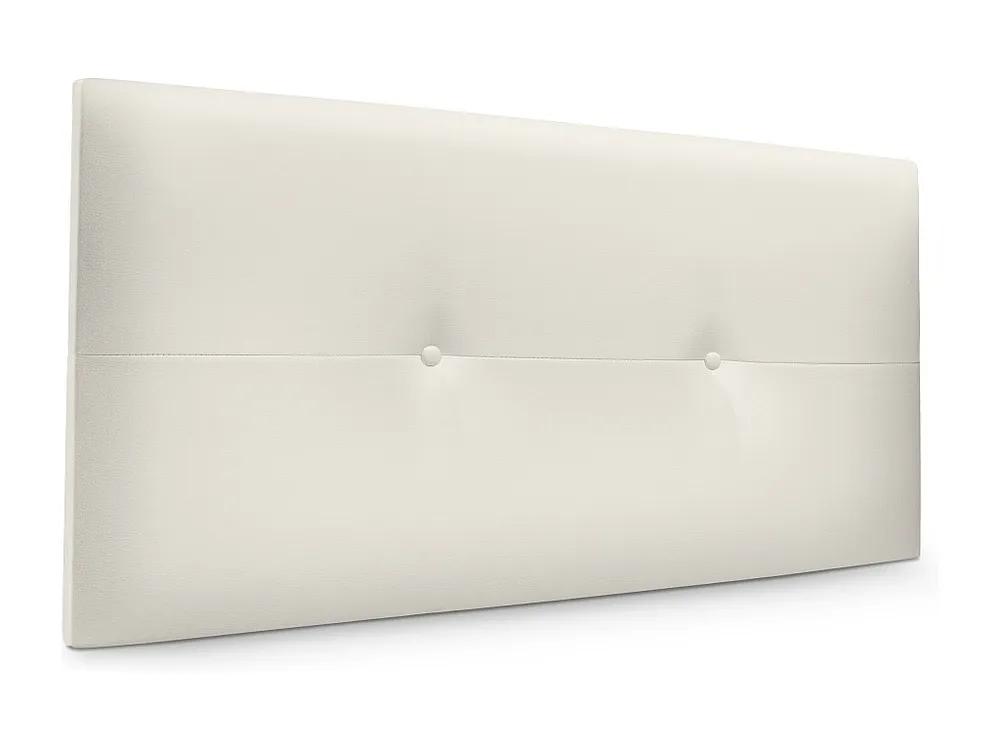 DHOME Kunstleer hoofdeinde met knopen 95x50cm bedden 90 - beenwit