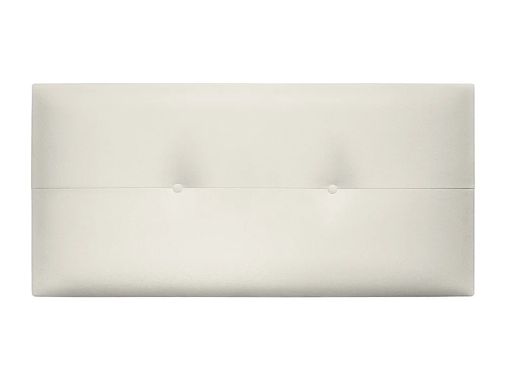 DHOME Kunstleer hoofdeinde met knopen 95x50cm bedden 90 - beenwit