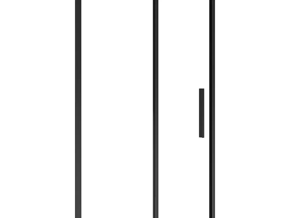 Doucheschuifdeur industriële stijl - Zwart mat - 120 x 195 cm - TORONI - Koop nu online