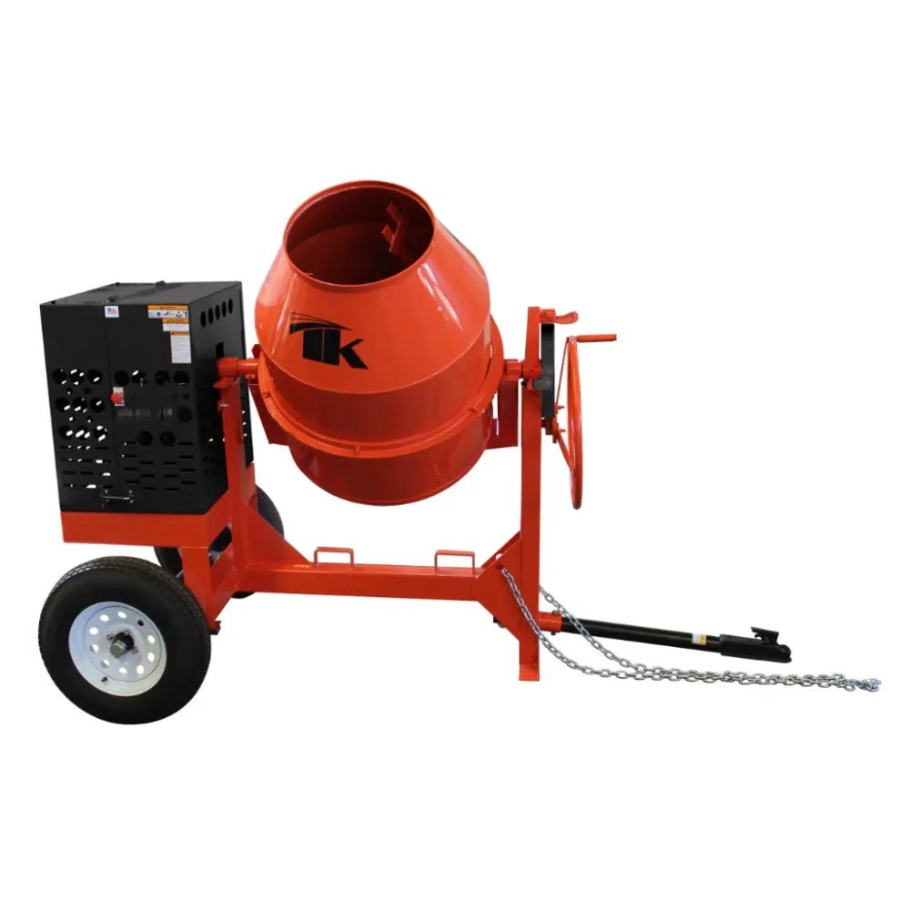 TK Equipment CM9 Concrete Mixer, 9 cubic ft, 1.5 HP, 115/230V, 1 Phase