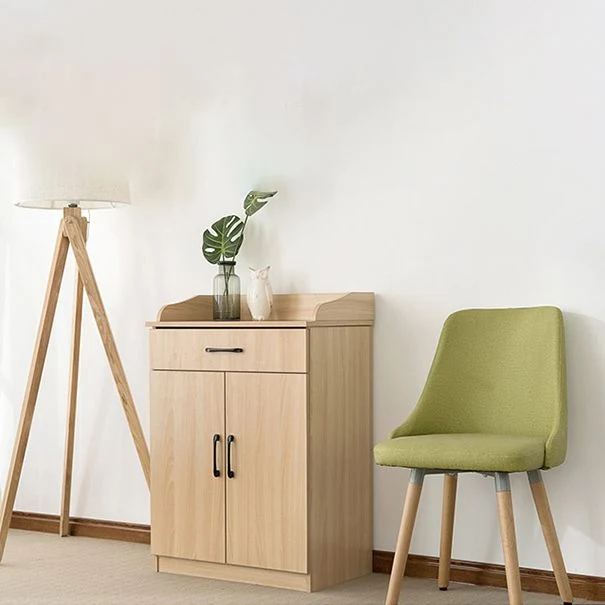 Glam Style Side Board Engineered Wood Sideboard Door and Drawer Home Use 24l