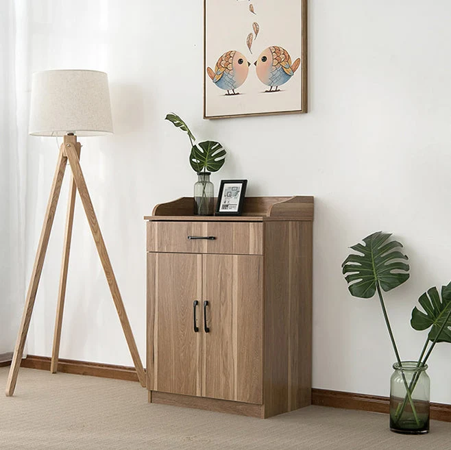 Glam Style Side Board Engineered Wood Sideboard Door and Drawer Home Use 24l