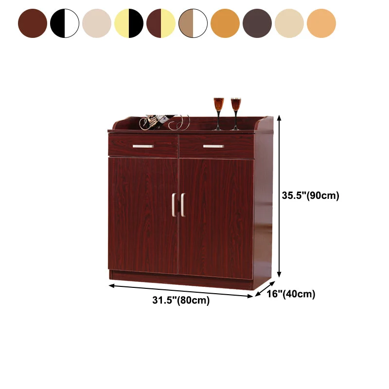 Glam Style Side Board Engineered Wood Sideboard Door and Drawer Home Use 24l