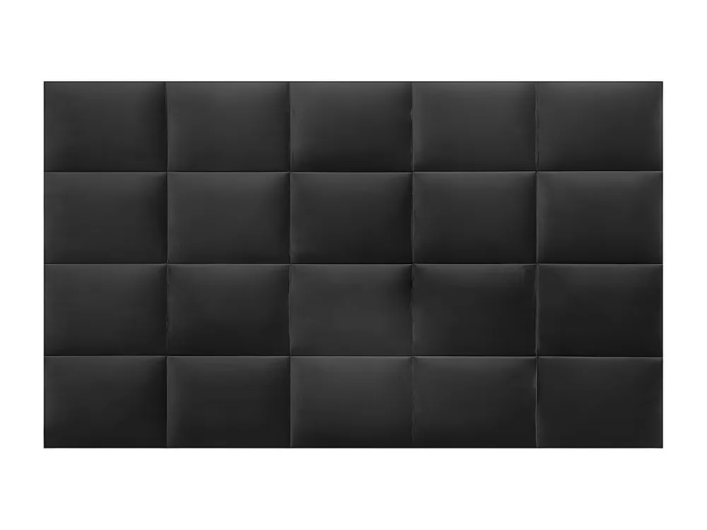 Hoofdeinde wandpanelen BARTEL - 200 cm - Fluweel - Grijs - Koop nu gewoon online