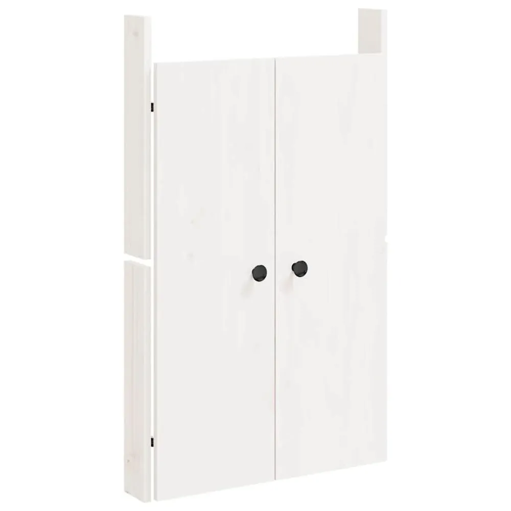 Kastdeurtjes voor buitenkeuken 50x9x82 cm grenenhout wit