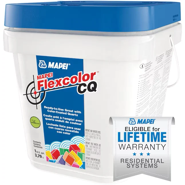 MAPEI Flexcolor CQ Pearl Gray #5019 Kunststof glas Premix Sanded Grout (1-Gallon)