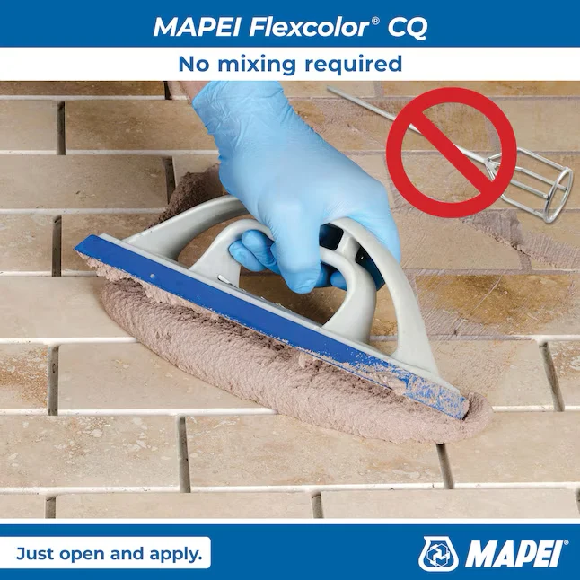 MAPEI Flexcolor CQ Pearl Gray #5019 Kunststof glas Premix Sanded Grout (1-Gallon)