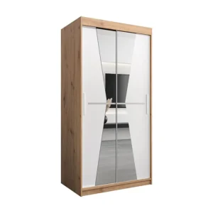 Maroko kledingkast met schuifdeuren 200/100/62 2 deuren (artisan/wit)