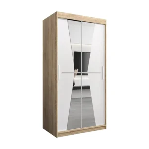 Maroko kledingkast met schuifdeuren 200/100/62 2 deuren (sonoma/wit)