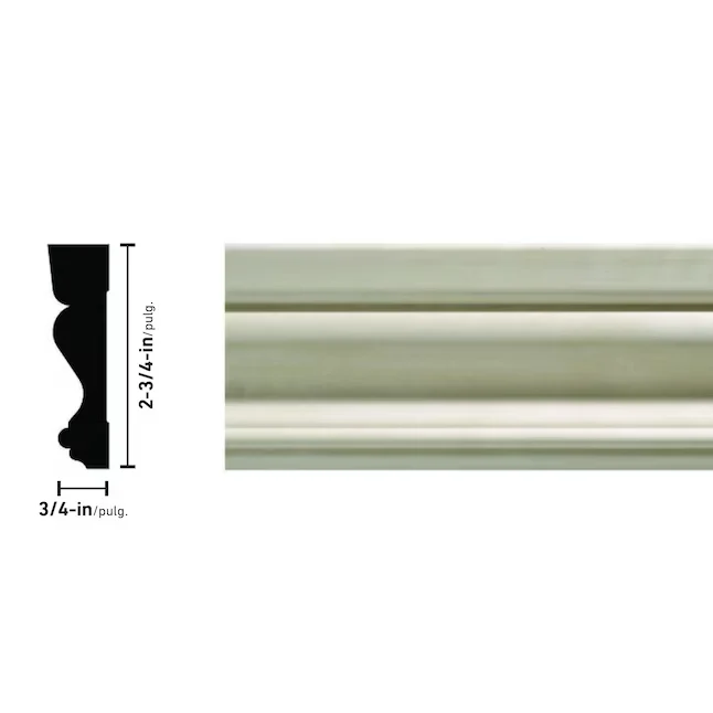 Ornamental Mouldings 3/4- x 2-3/4- x 7-ft Unfinished White Robuust Wood Oml14 Casing
