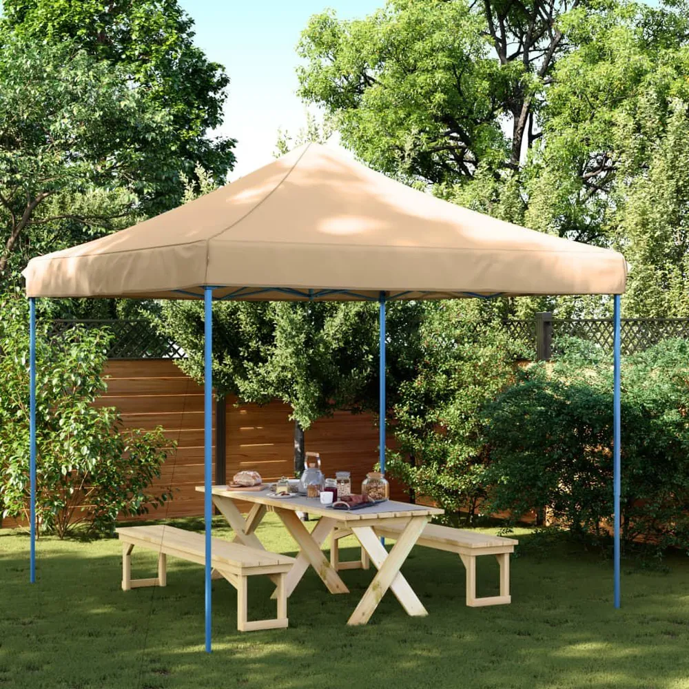 Partytent inklapbaar pop-up 292x292x315 cm ecru
