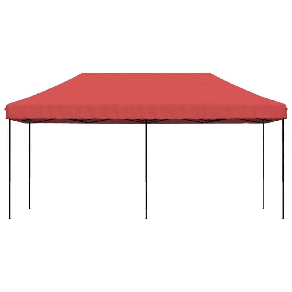 Partytent inklapbaar pop-up 580x292x315 cm bordeauxrood
