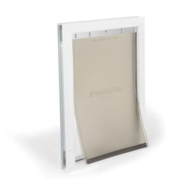 PetSafe 12-3/4- x 19-13/20- Parelmoer Aluminum Large Dog/Cat Door Entry Door
