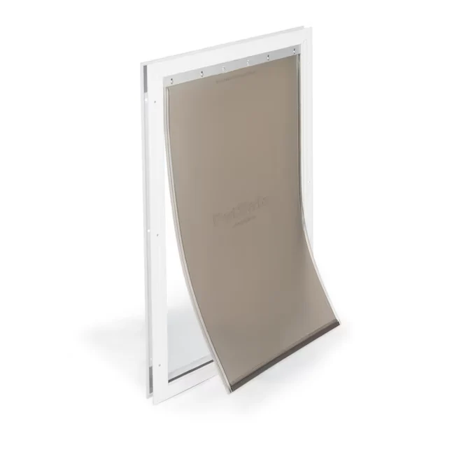 PetSafe 16-1/8- x 27-1/2- Parelmoer Aluminum Extra Large Dog/Cat Door Entry Door