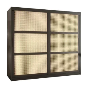 PLECIONKA KLEDINGKAST MET SCHUIFDEUREN 200/200/62 2 deuren (zwart)