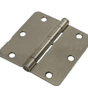 Residential 3-1/2" x 3-1/2" Butt Hinge 5/8" Radius Corners - Satijnstof Nickel- Regular Pin
