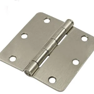 Residential 3-1/2" x 3-1/2" Butt Hinge 1/4" Radius Corners - Satin Chrome - Standaard Pin