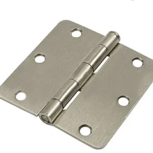 Residential 3" x 3" Butt Hinge 1/4" Radius Corners - Satin Verchroomd
