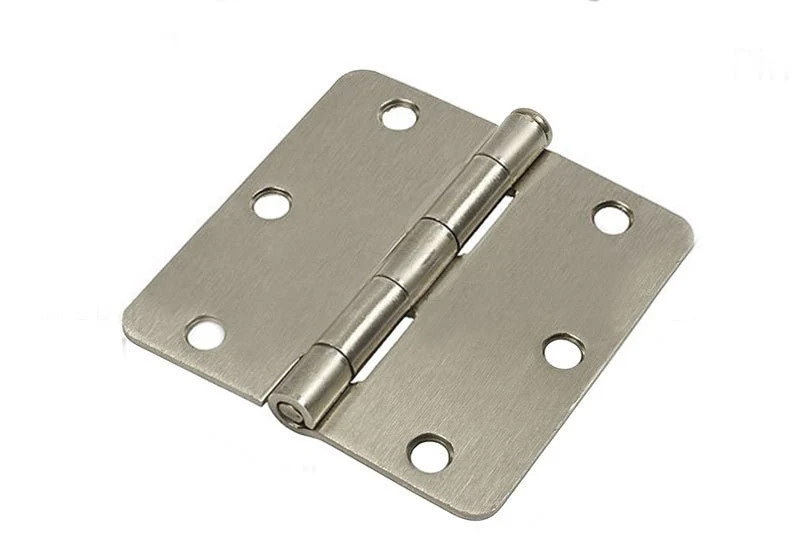 Residential 3" x 3" Butt Hinge 1/4" Radius Corners - Satin Verchroomd
