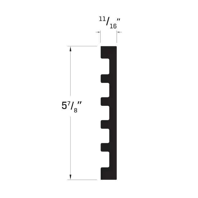 Royal Building Products 3/4- x 5-7/8- x 7-ft Unfinished VINYL Door Jamb