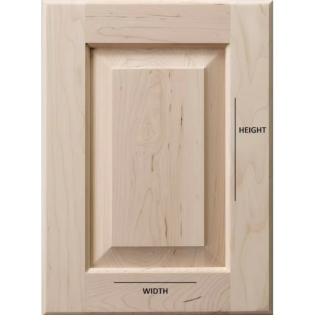 SABER SELECT 10- W x 22- H Paint Grade Hard Ahorn Unfinished Square Base Cabinet Door (Fits 12- base box)