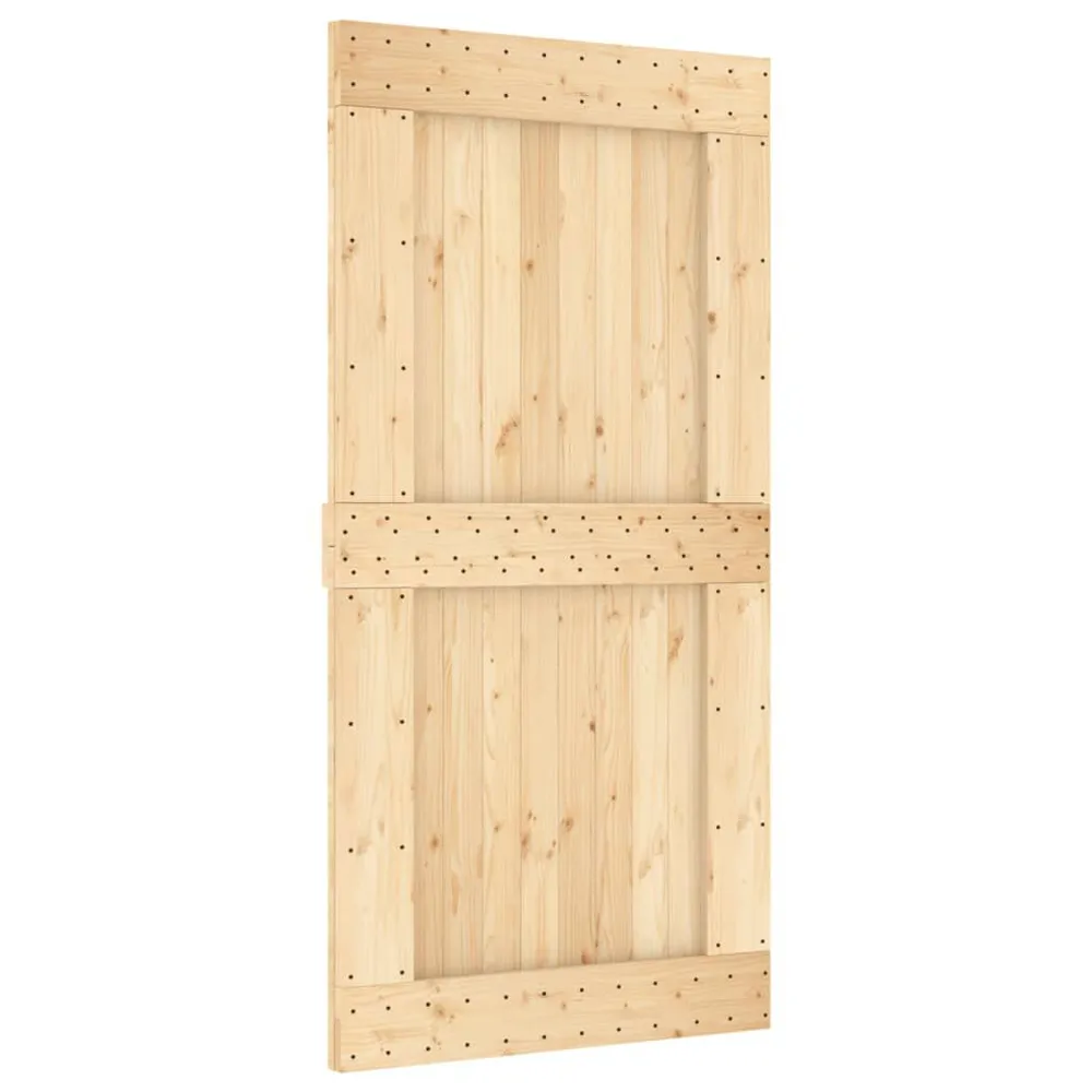 Schuifdeur met beslag 100x210 cm massief grenenhout