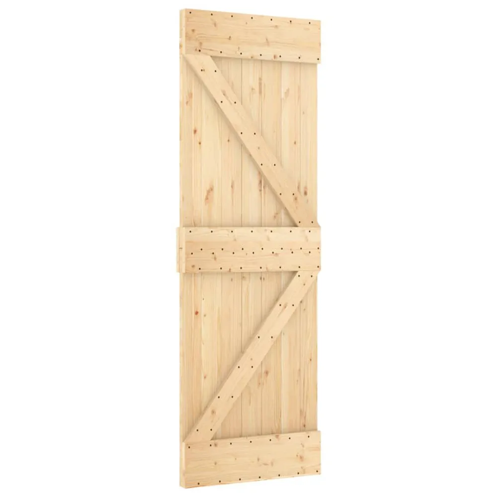 Schuifdeur met beslag 70x210 cm massief grenenhout
