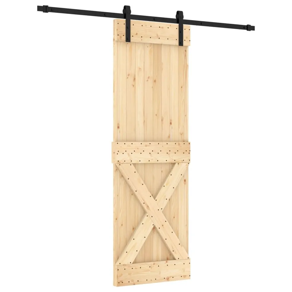 Schuifdeur met beslag 70x210 cm massief grenenhout