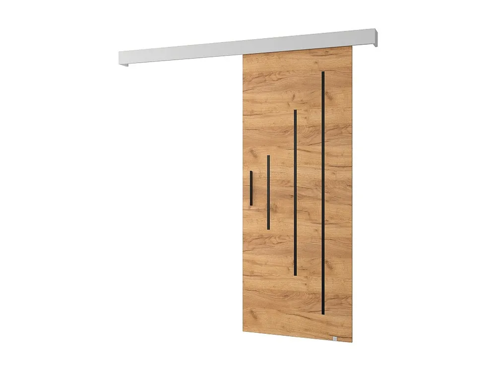 Schuifdeuren Salwador Y 70x204 cm (Eiken Kraft / Wit / Zwart)