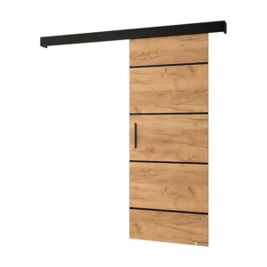 Schuifdeuren Salwador IV 70x204 cm (Eiken Kraft / Zwart / Zwart)
