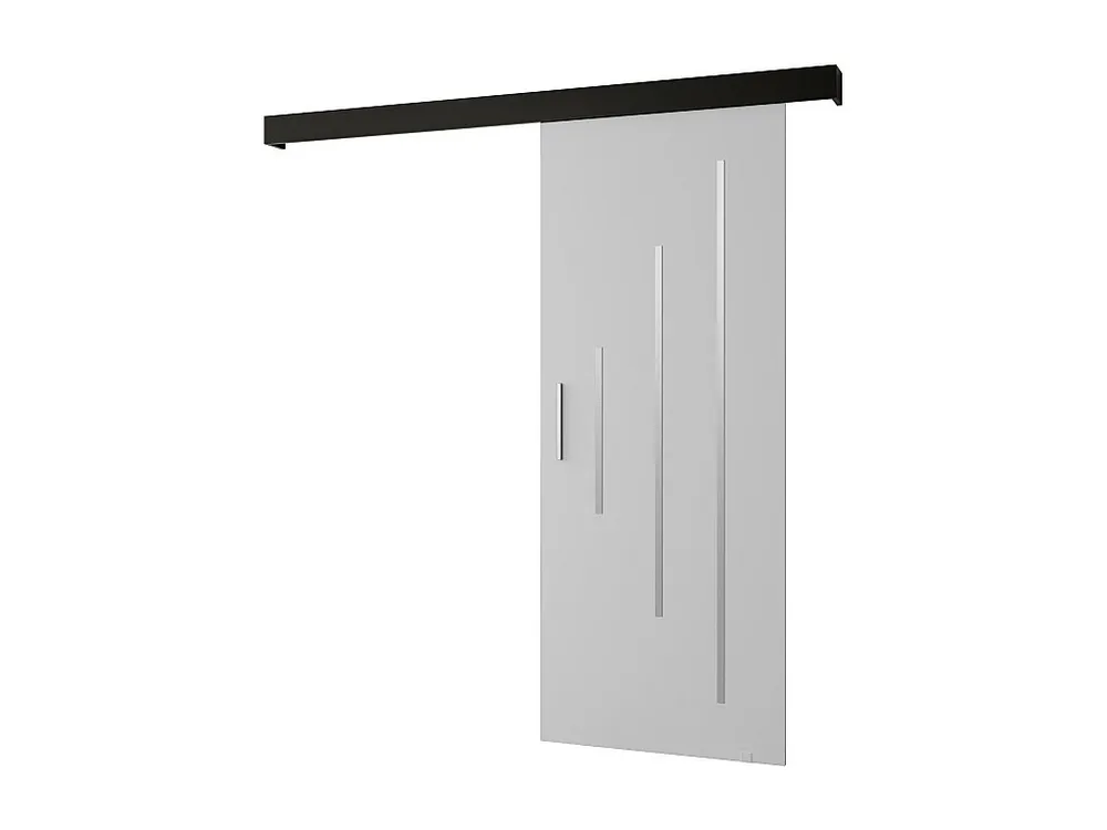 Schuifdeuren Salwador Y 70x204 cm (Wit / Zwart / Zilver)