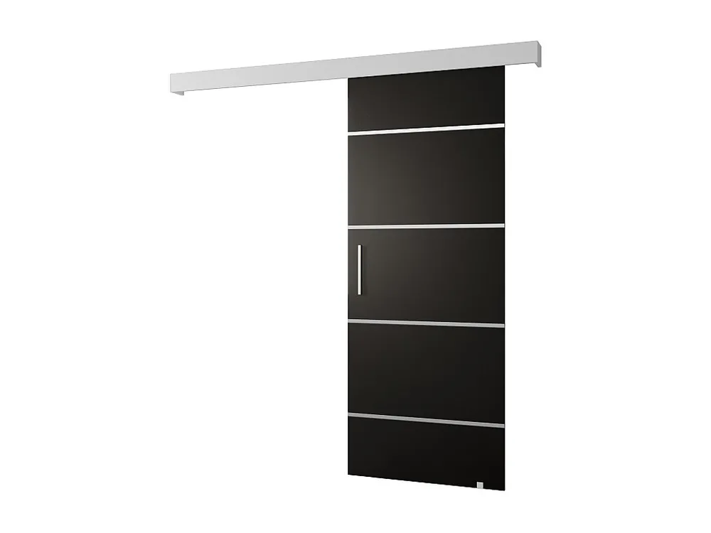 Schuifdeuren Salwador IV 70x204 cm (Zwart / Wit / Zilver)