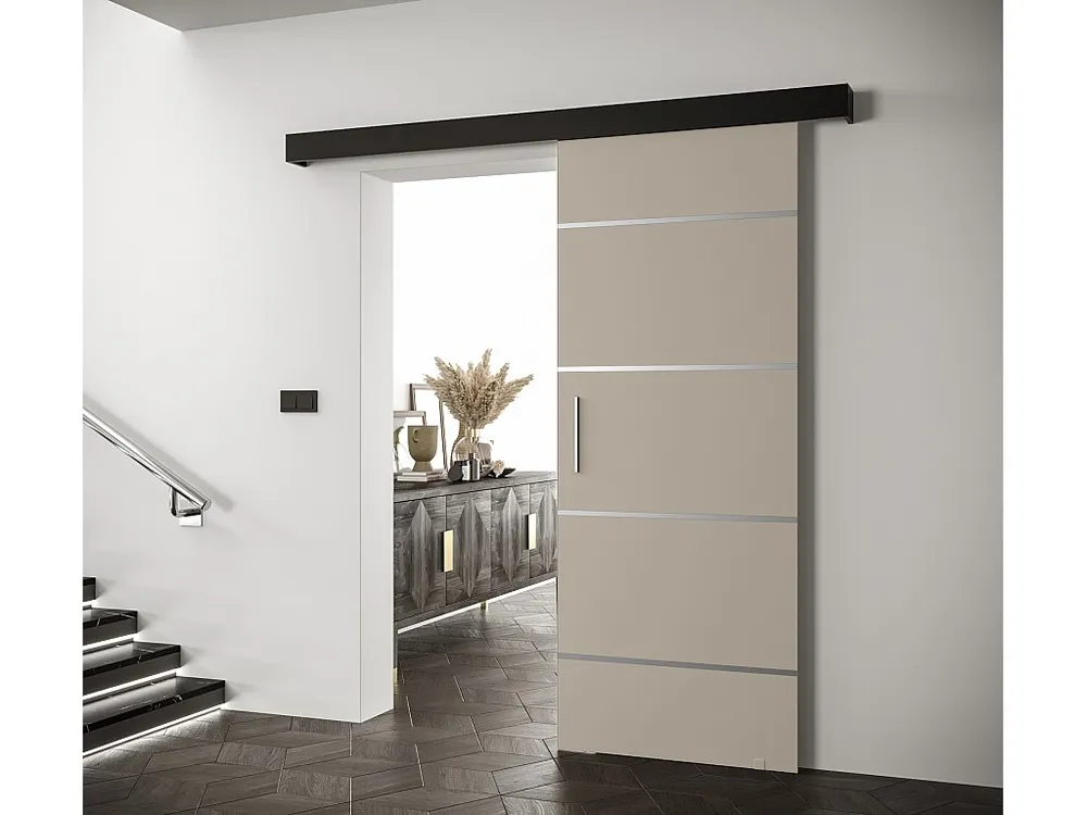 Schuifdeuren Salwador IV 80x204 cm (Casjmier / Zwart / Zilver)